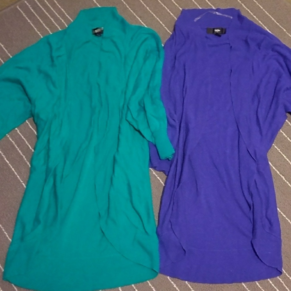 No pilling!  2pk casual/dressy open cardigans